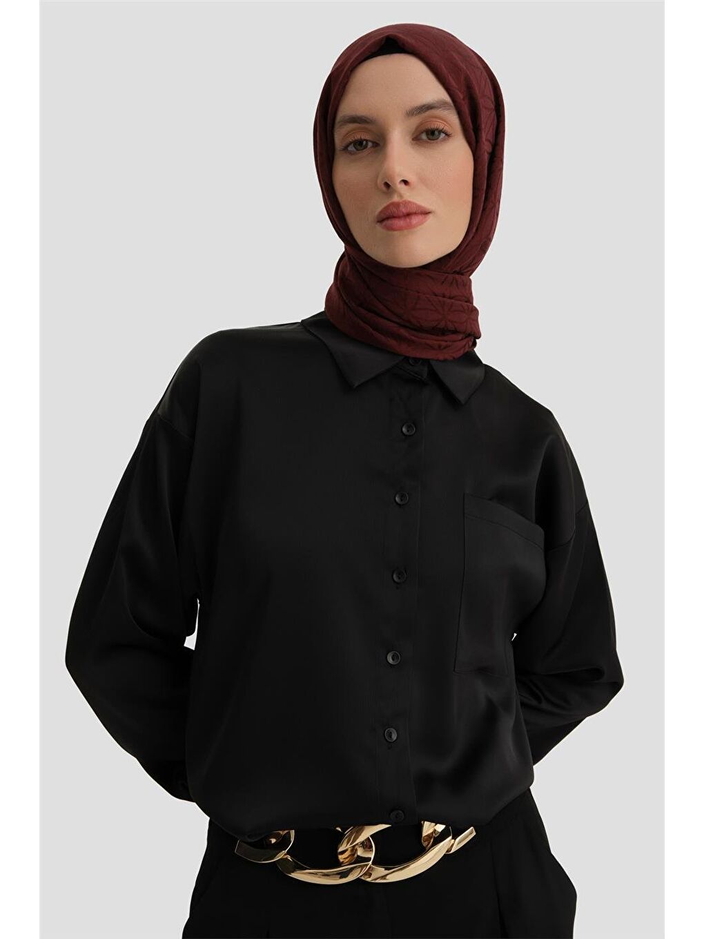 Basic Gömlek 24Kd9240 Siyah-3