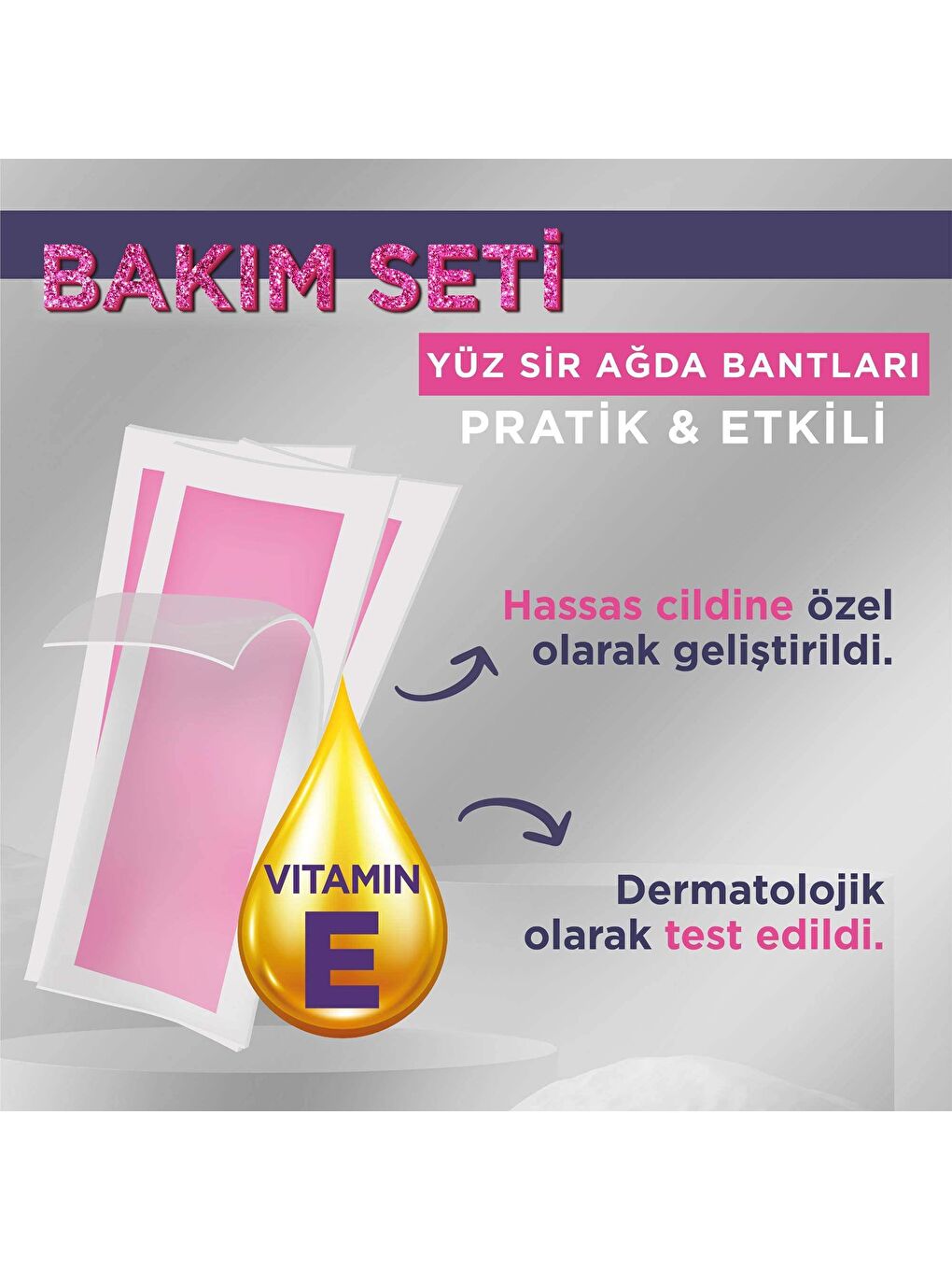 Sesu Renksiz Tüy Sarartıcı Krem & Ağda Bandı Premium Bakım Seti - 3