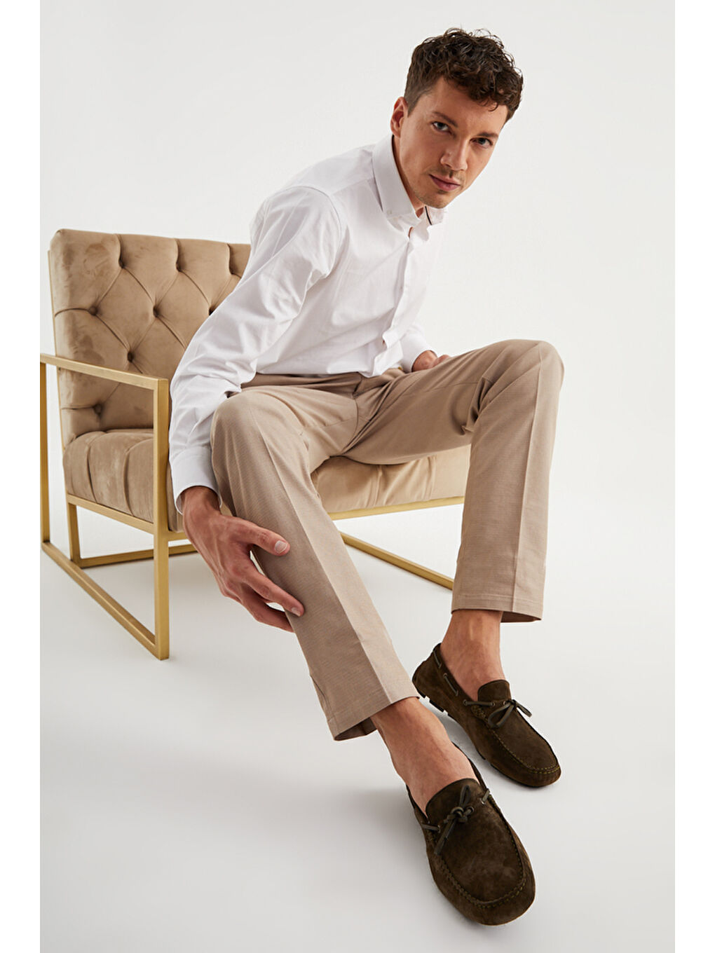 Yeşil Erkek Klasik Ayakkabı MO-7810-7574 Gıuseppe Mengonı Bosco Süet-3