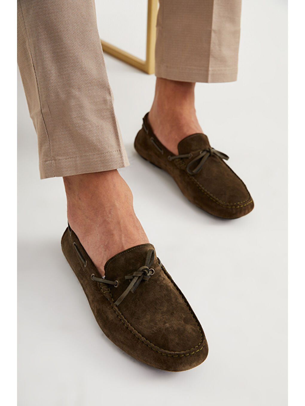 Yeşil Erkek Klasik Ayakkabı MO-7810-7574 Gıuseppe Mengonı Bosco Süet-4