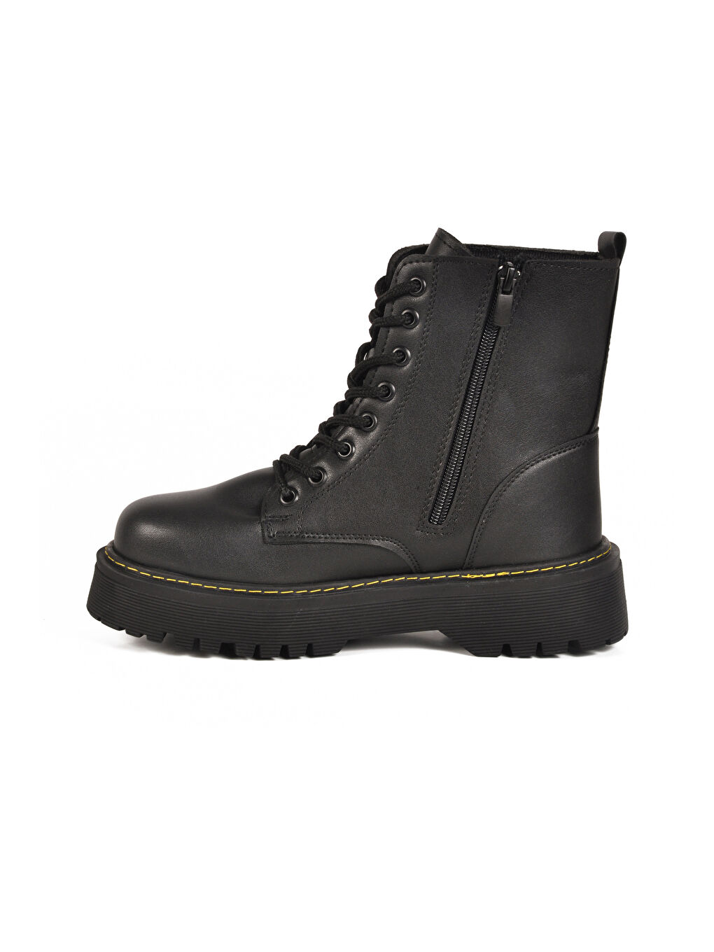 Siyah Bağcıklı Fermuarlı Kadın Bot Terra 5000 Z-1