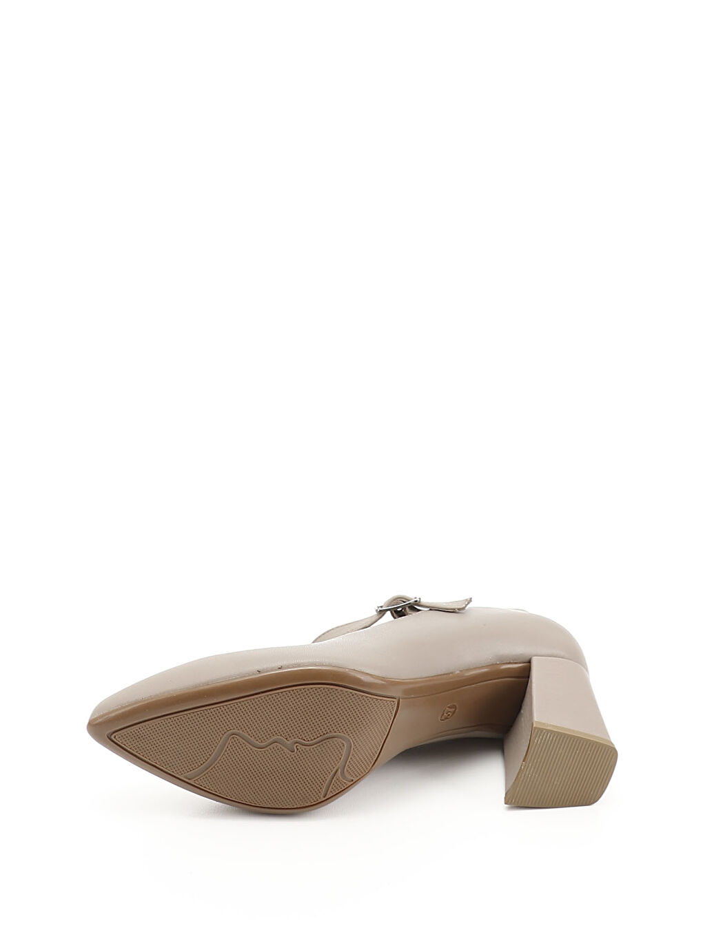 Bej Kadın BEJ-CAMEL Sivri Burun Topuklu Hakiki Deri Ayakkabı-2