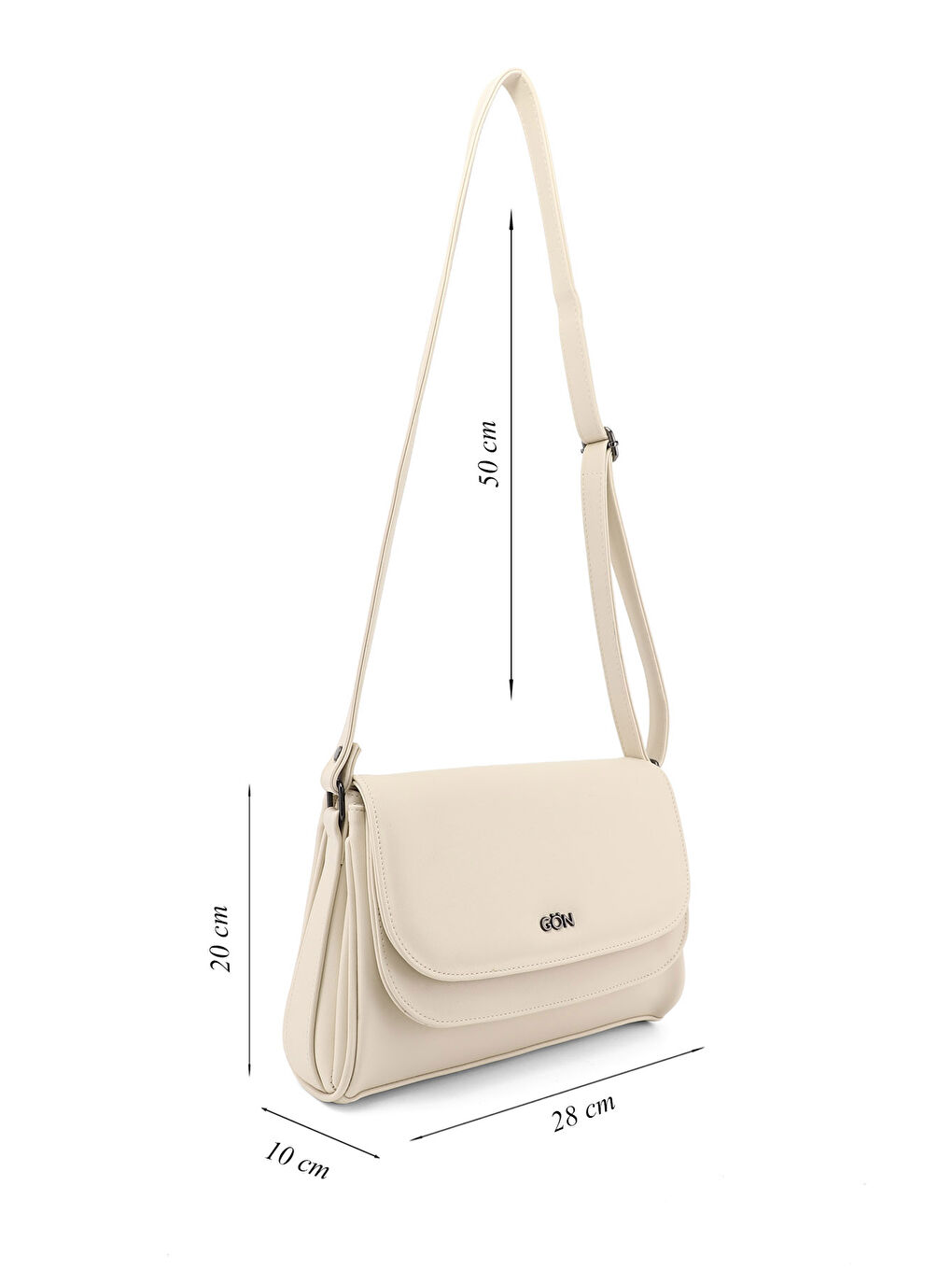 Bej Kadın YENİ BEJ Uzun Askılı Omuz Çantası-1