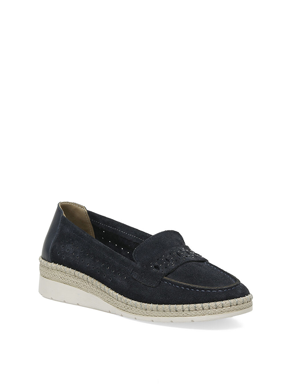 105454.Z5FX Lacivert Kadın Loafer-1