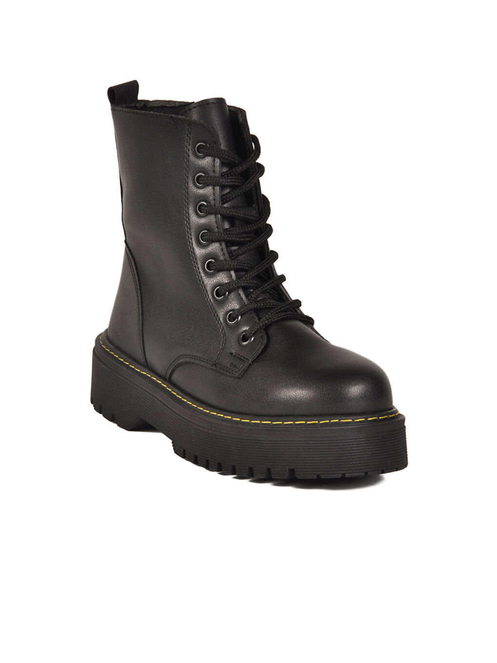 Siyah Bağcıklı Fermuarlı Kadın Bot Terra 5000 Z-2