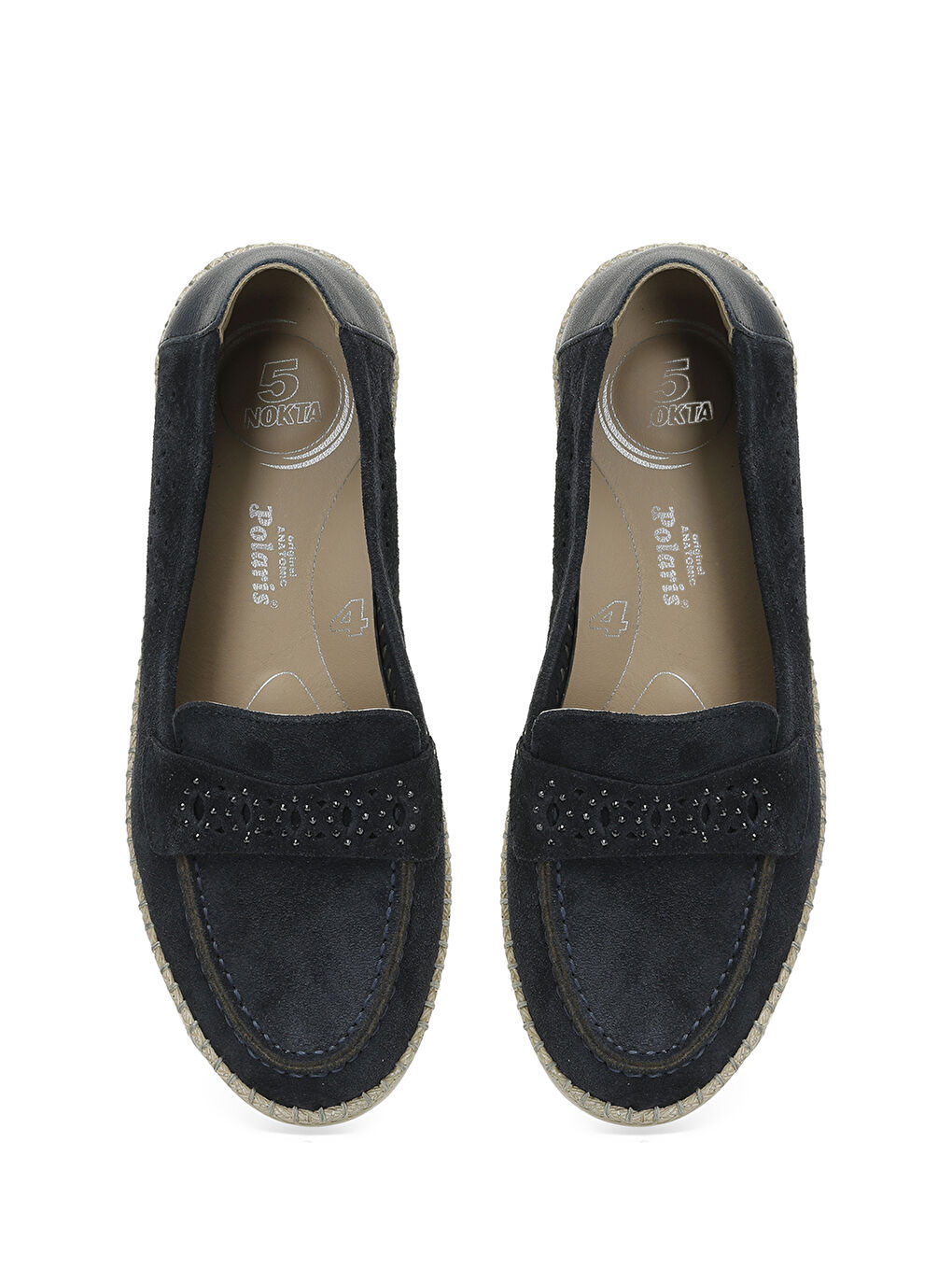 105454.Z5FX Lacivert Kadın Loafer-3
