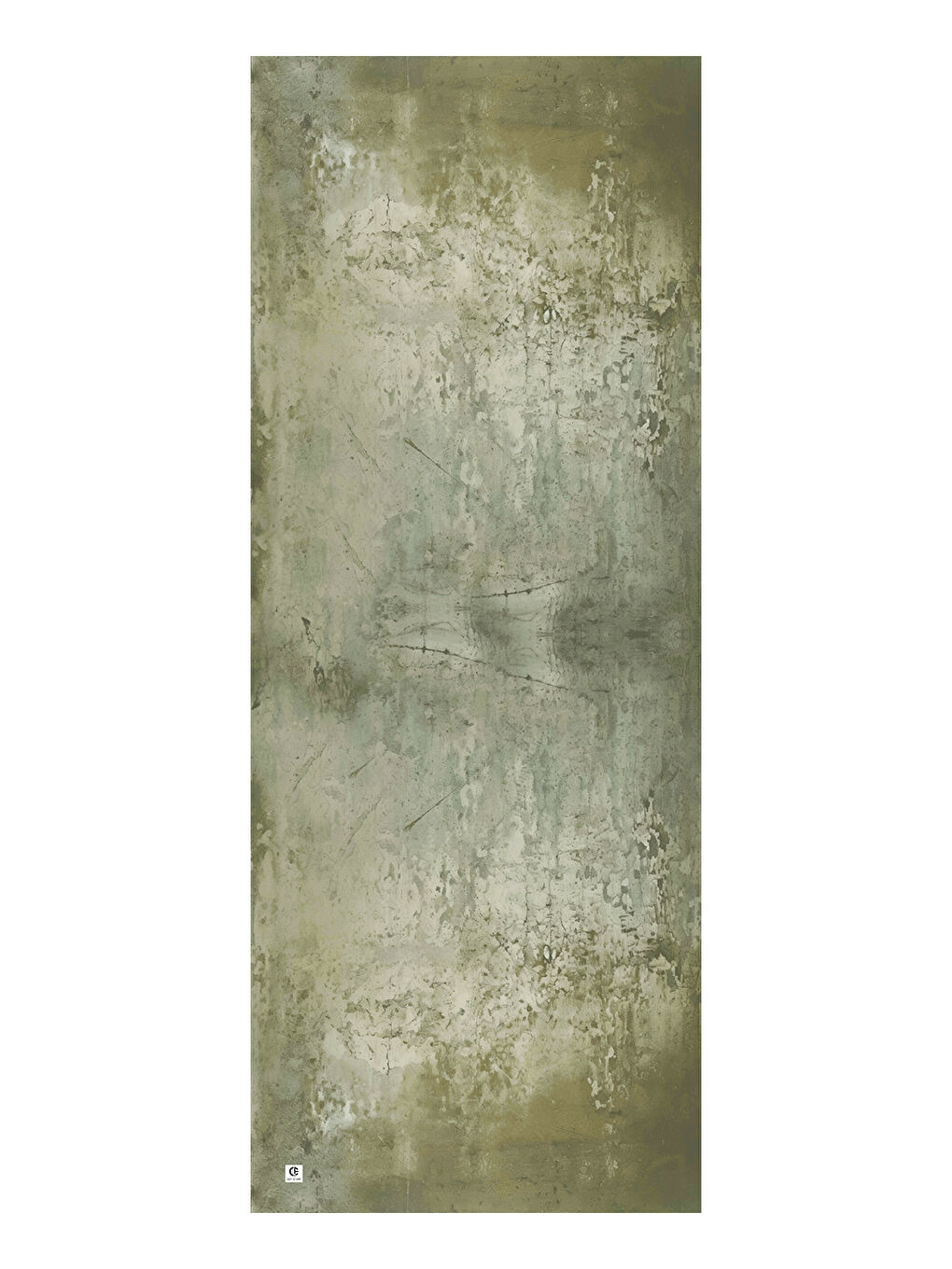 Yeşil Vela Desenli Pamuk Şal Adaçayı-3