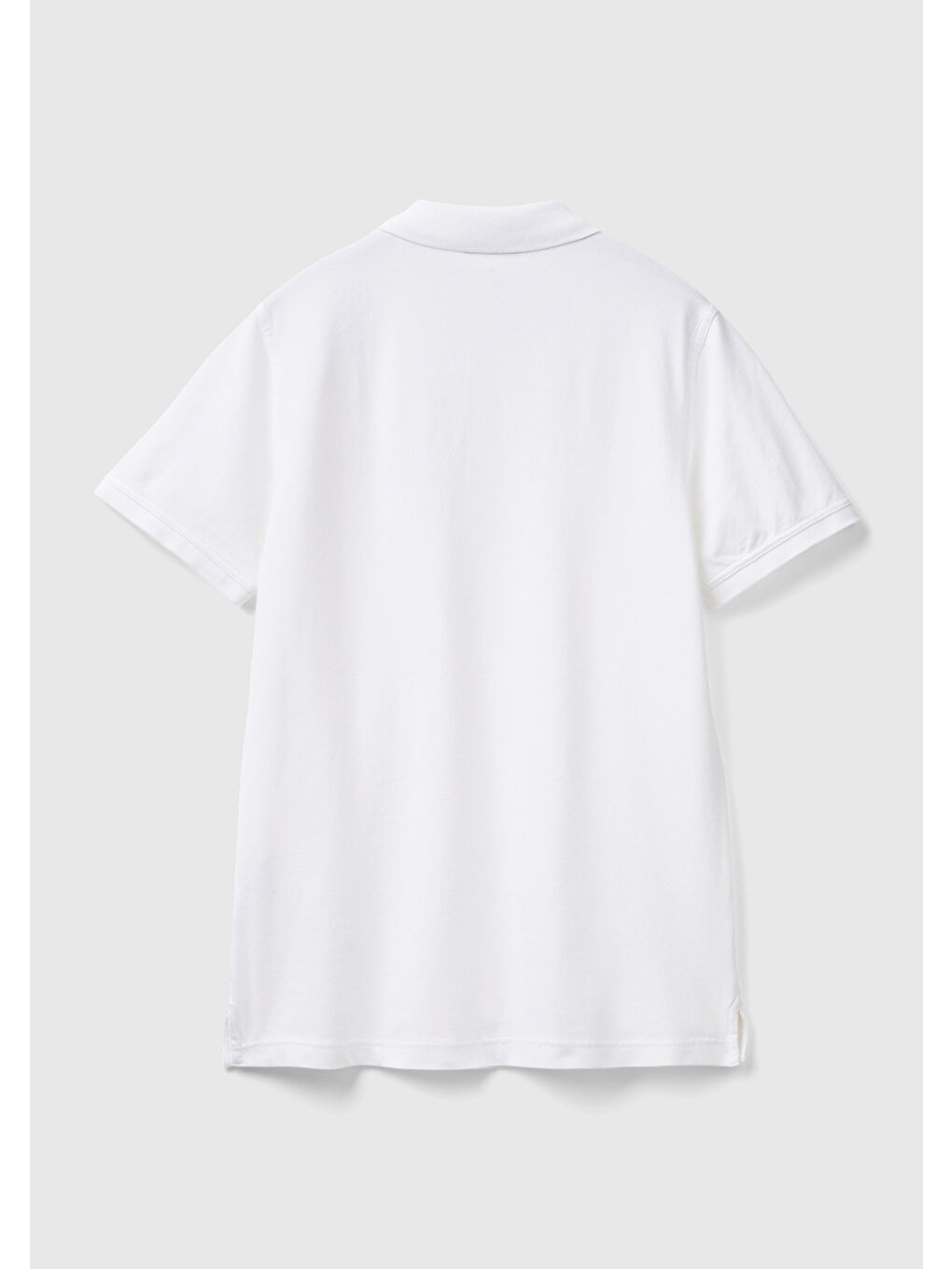 Beyaz  100 Pamuk Slim Fit Polo Erkek Tişört-3