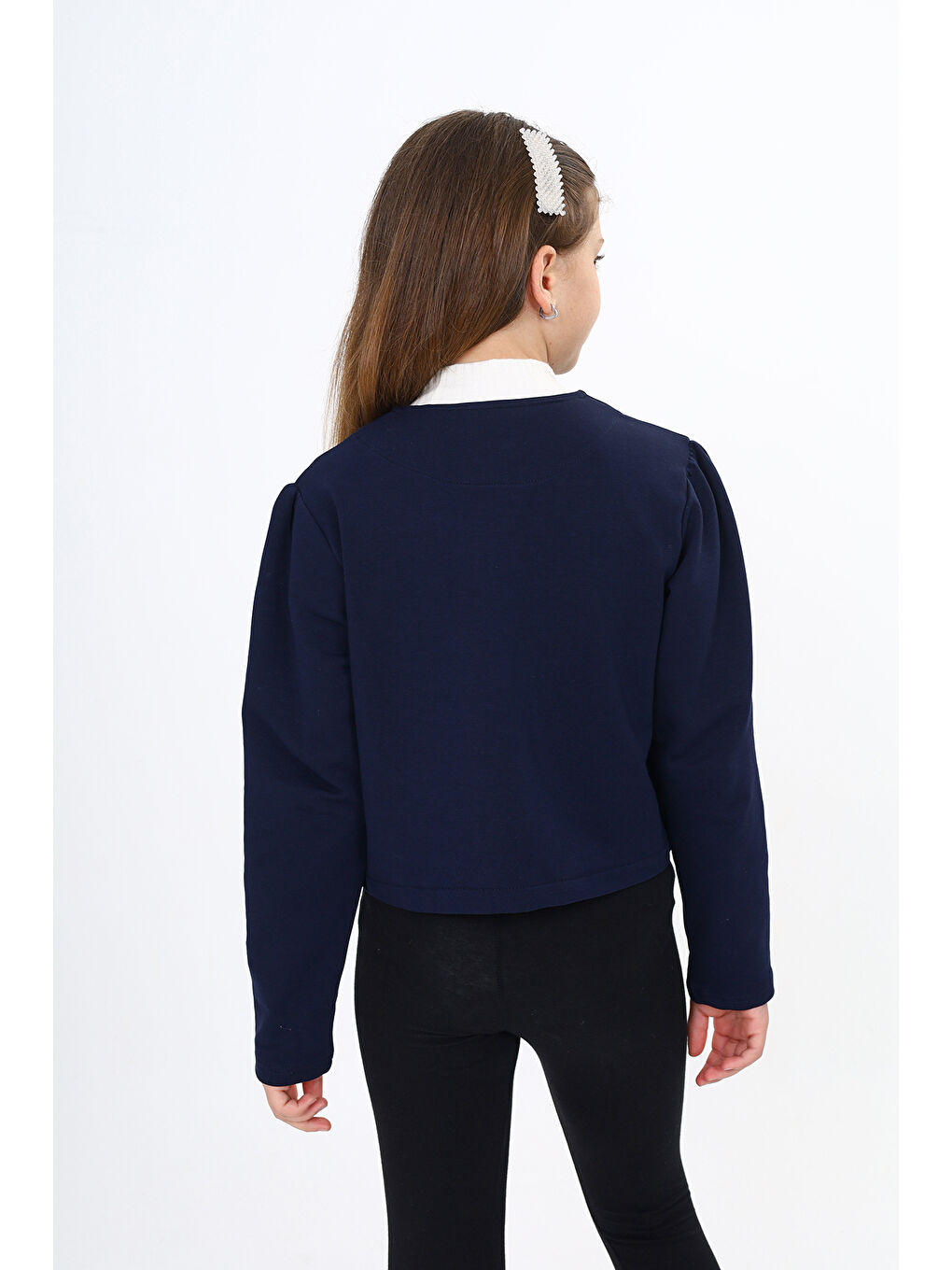 Lacivert Kız Çocuk Okul Hırka-4