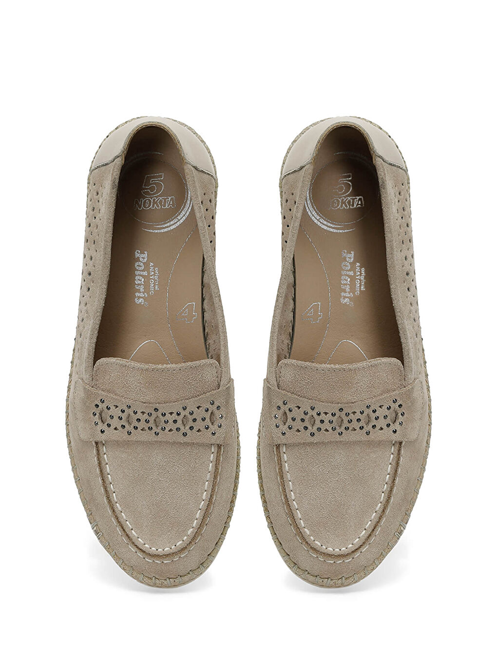Bej 105454.Z5FX Vizon Kadın Loafer-3
