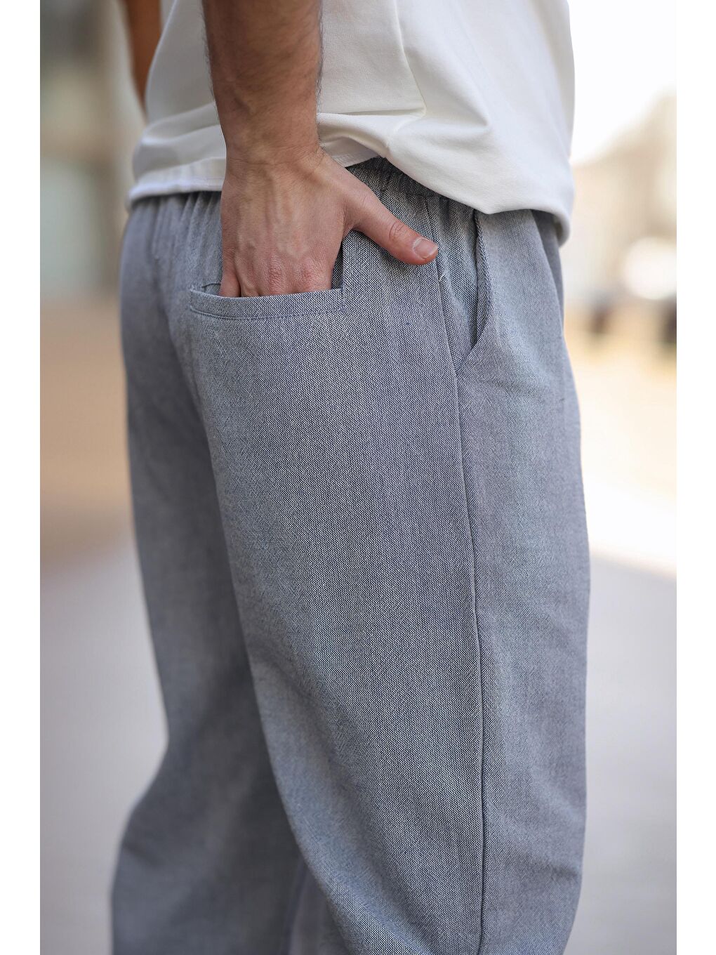 Lacivert %100 Pamuklu Rahat Kesim Erkek Pantolon E6565-2