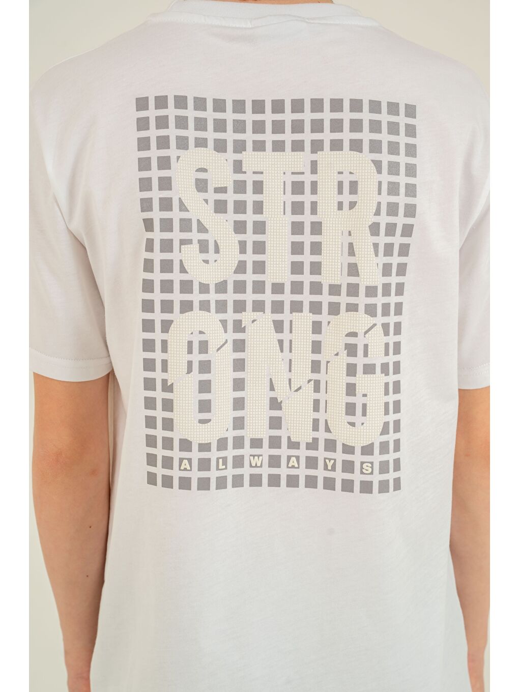 Siyah Strong Baskılı Kolyeli Erkek Çocuk Şort - Tişört Takımı-5