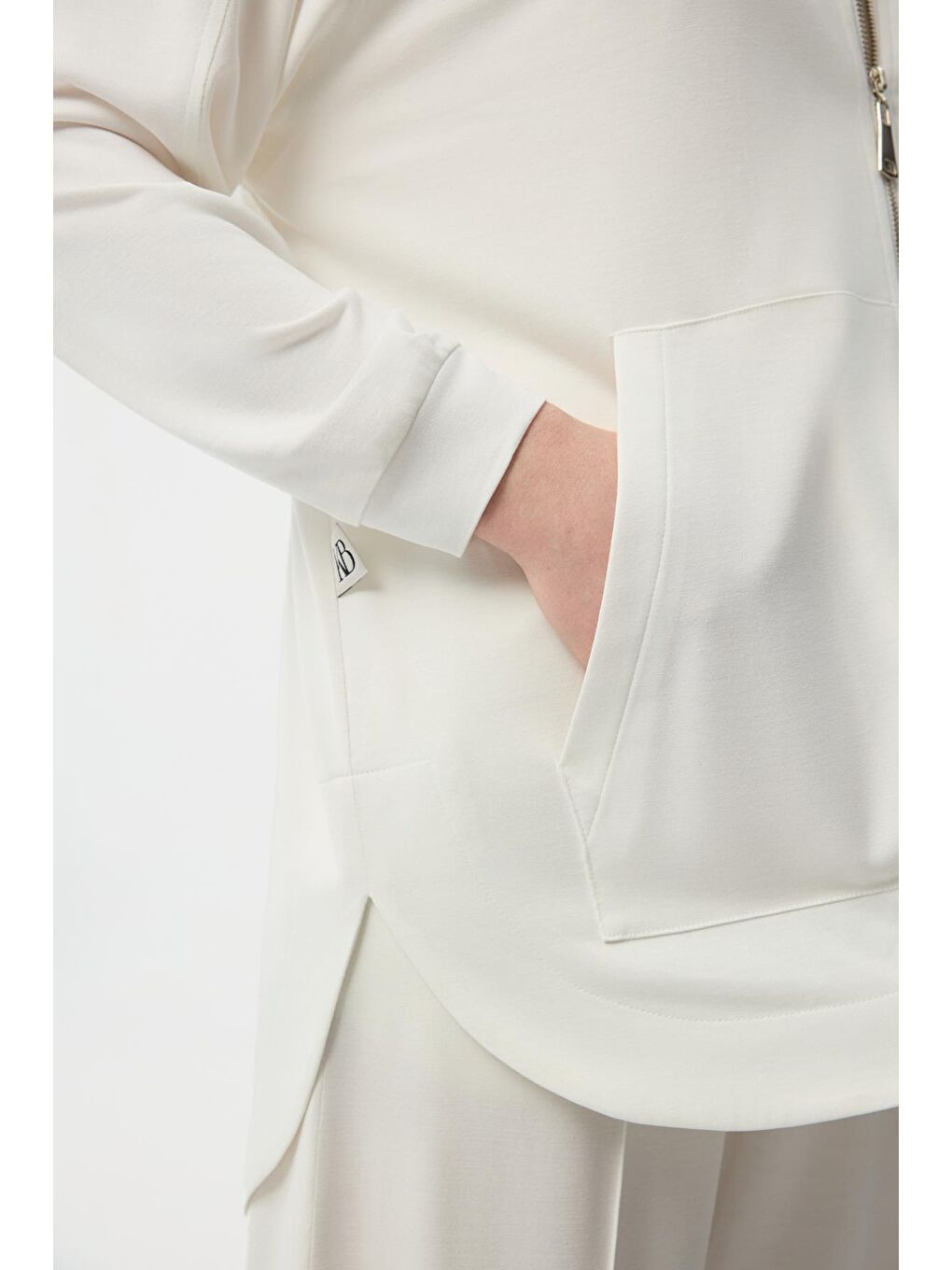 Modal Cupra Fermuarlı Hırka Takım Ekru-6