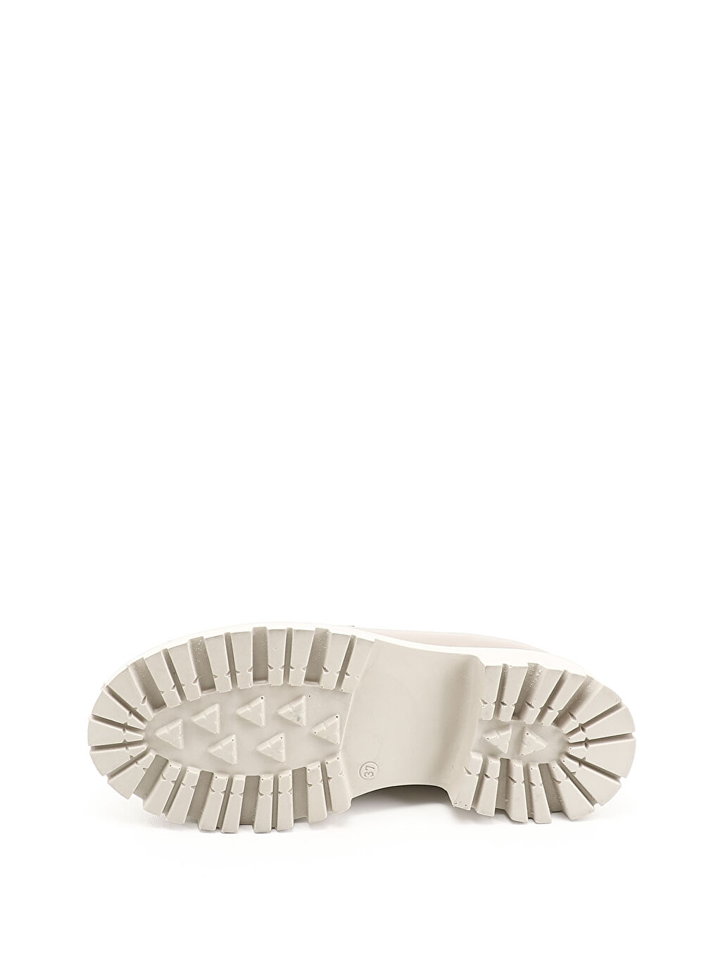 Bej Kadın BEJ-CAMEL Kalın Topuklu Tokalı Hakiki Deri Loafer Ayakkabı-2