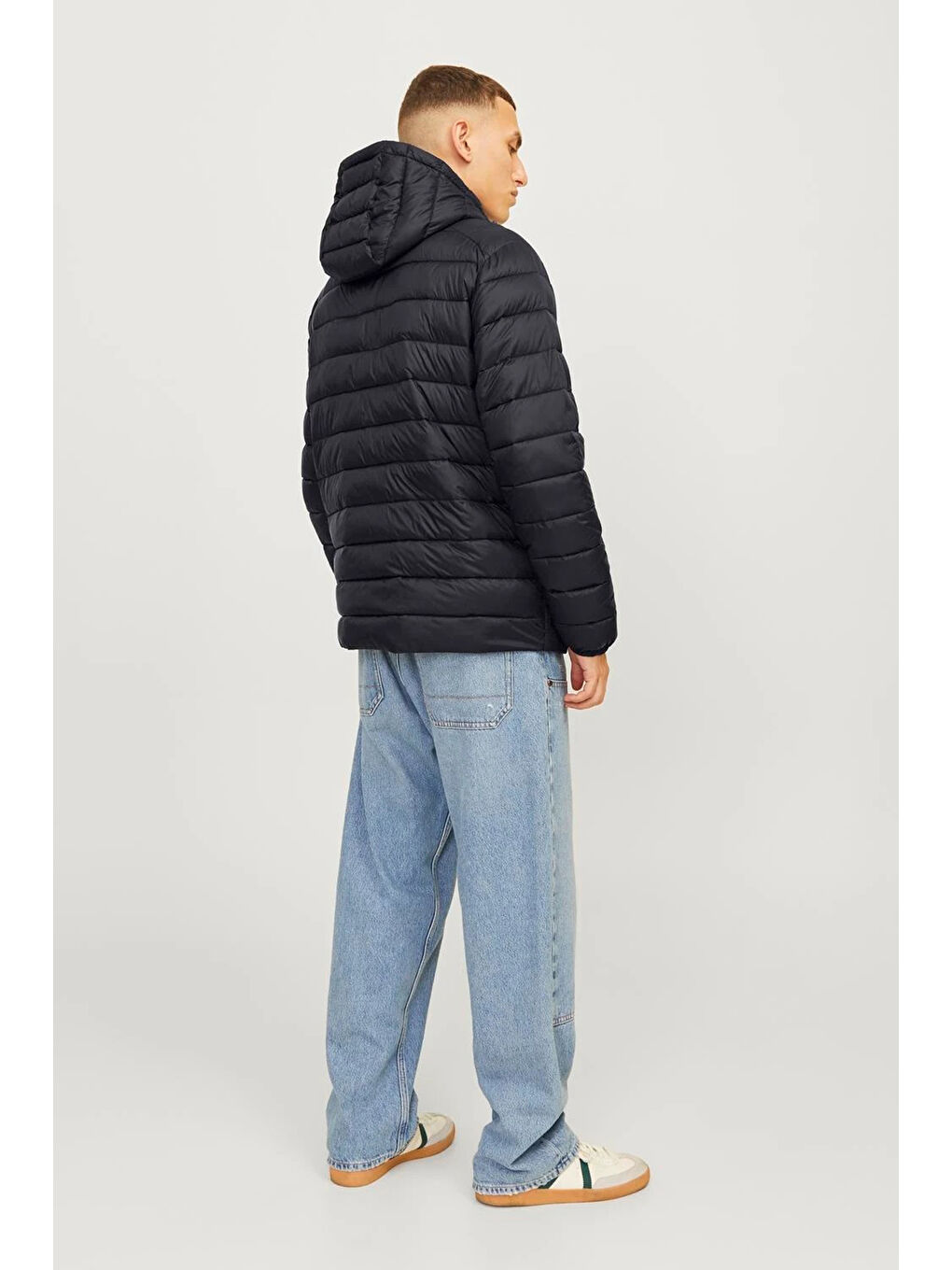 Jack & Jones Siyah Essentials Jjesprint Comfort Fit Ayarlanabilir Kapüşonlu Erkek Mont 12258441 - 1