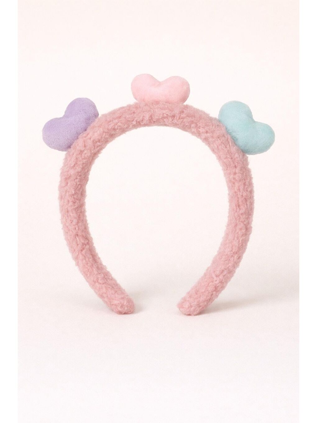 Renkli Kalp Aksesuarlı Taç Pembe
