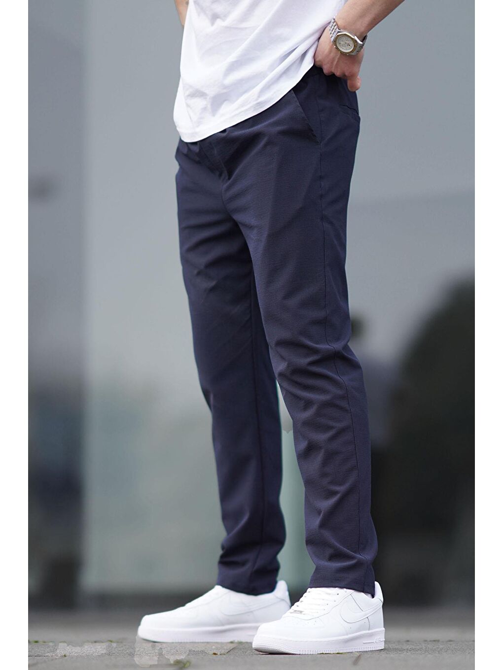 Lacivert Düz Paça Erkek Pantolon 06530