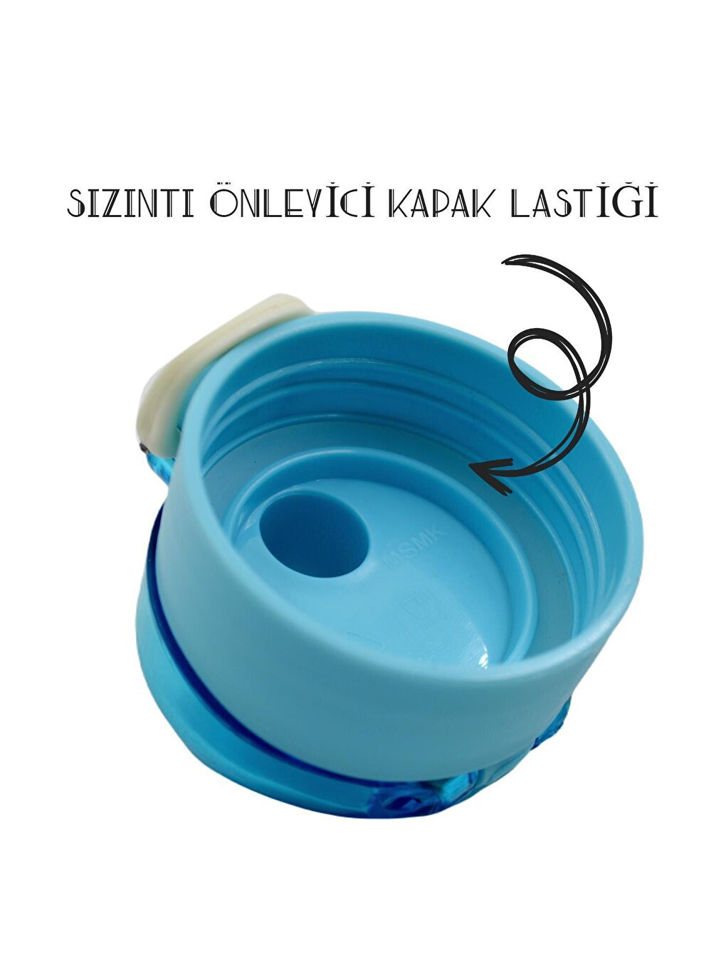 BottleBoss Classical Kilitli Taşıma Askılı Çocuk Matarası 400 Ml Mavi - 3