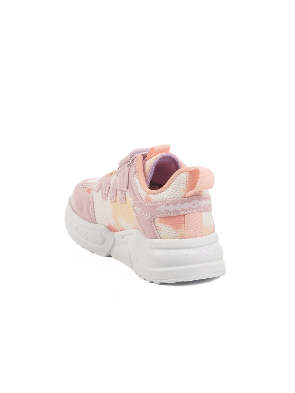 Pembe Pudra Cırtlı Hafif Kız Çocuk Spor Ayakkabı Ruffon P-3
