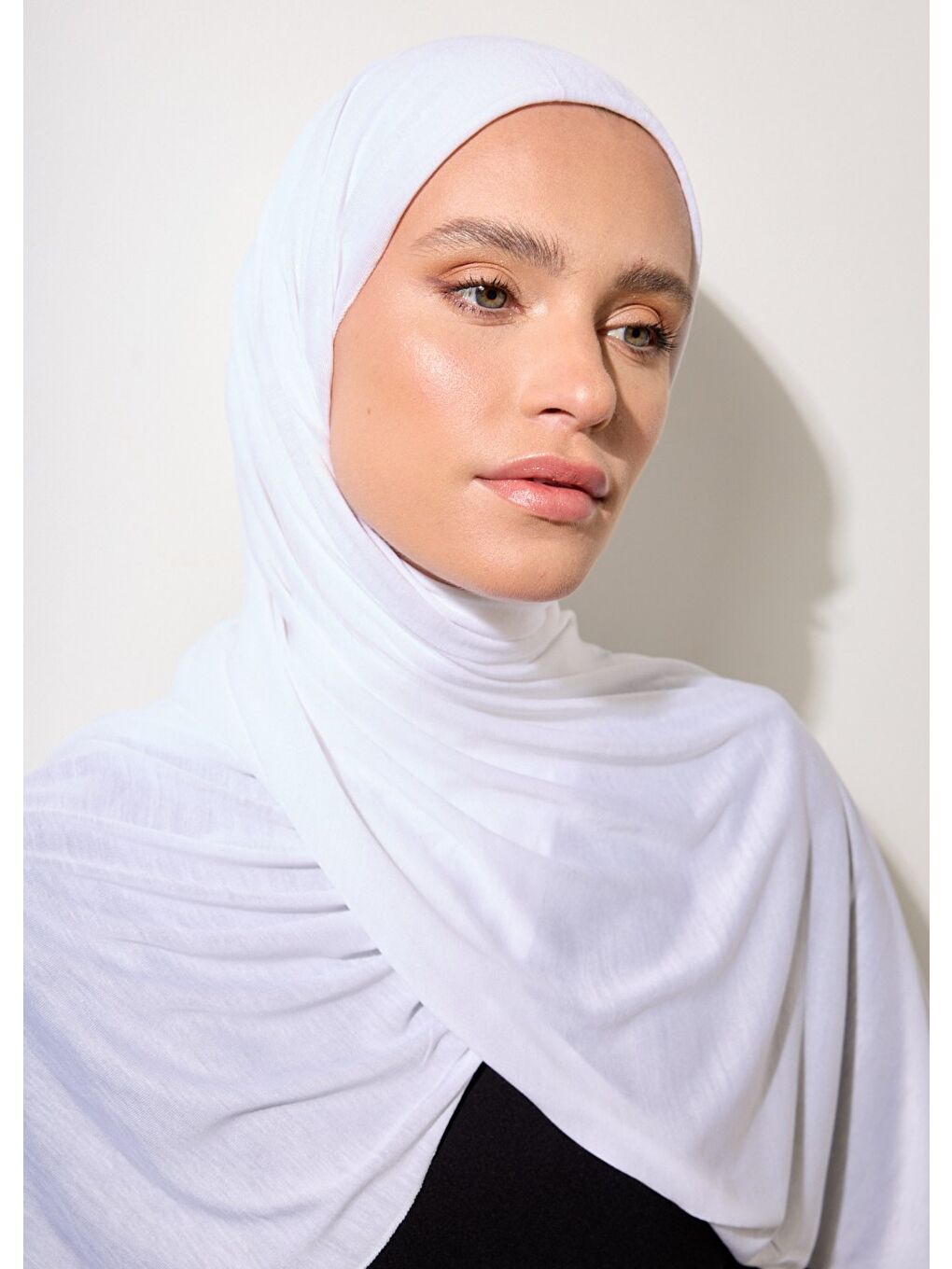 Tesettür Şal - Beyaz-2