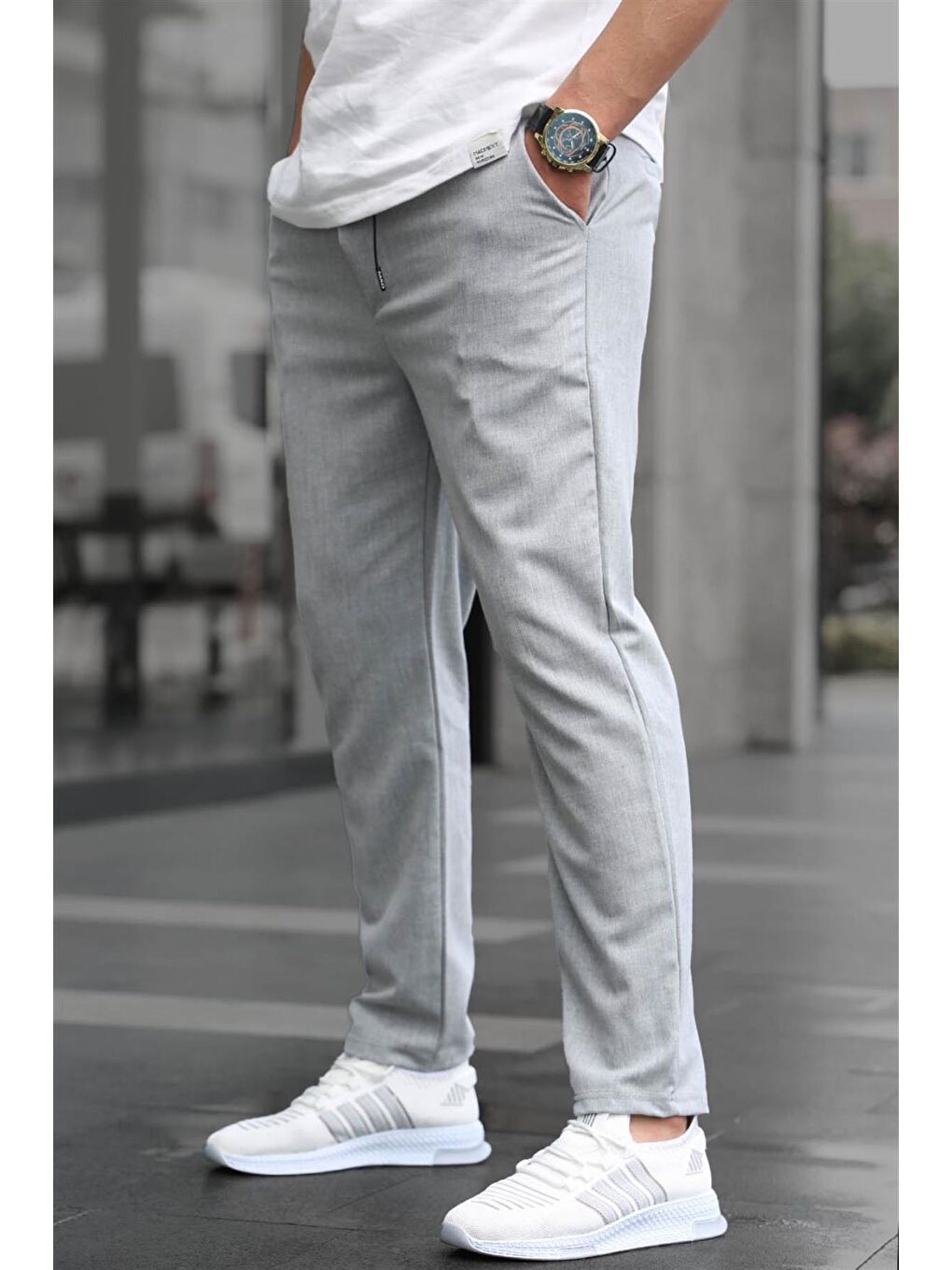 Gri Relaxed Erkek Pantolon 6510-1