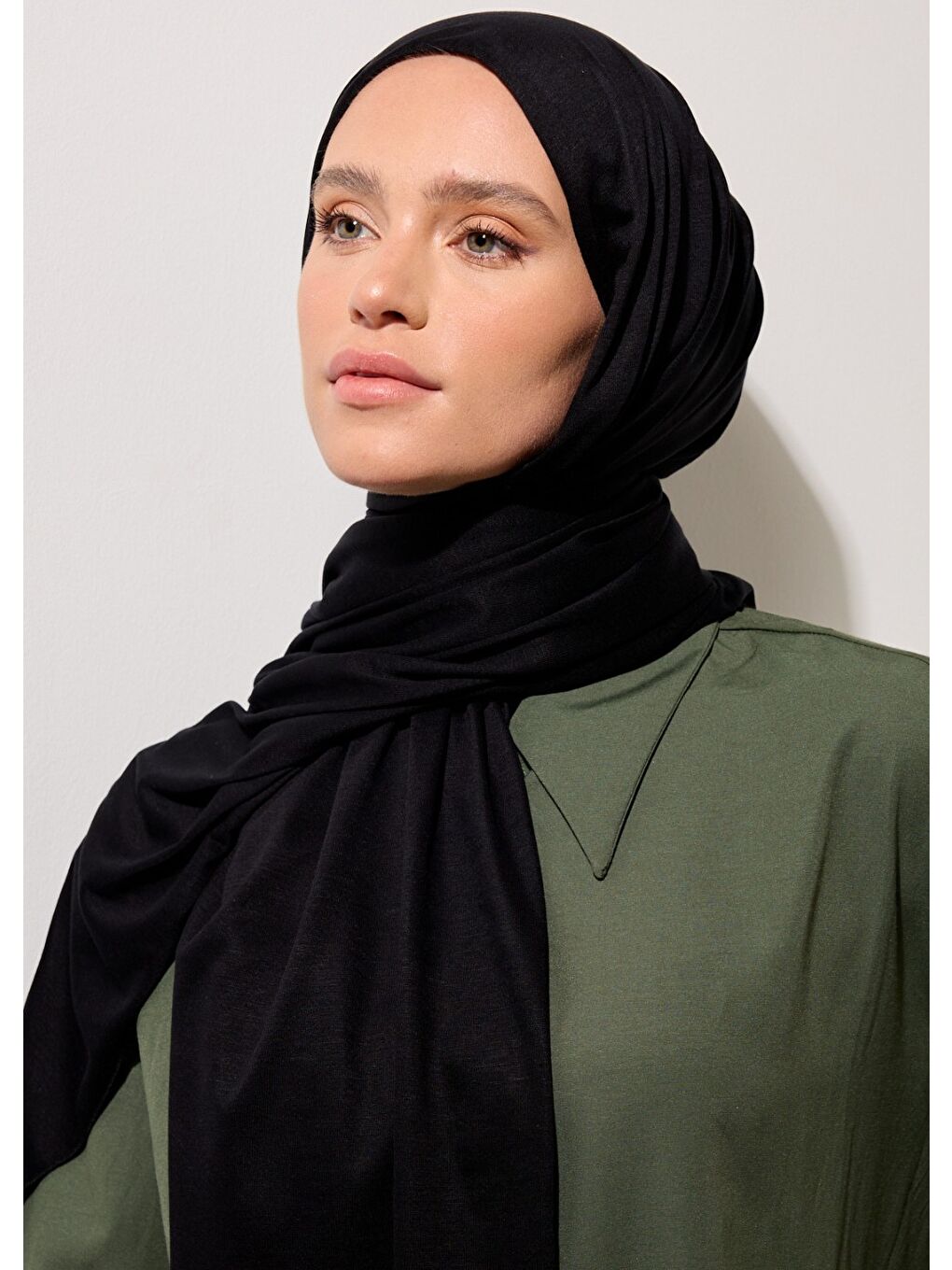 Tesettür Şal - Siyah-1