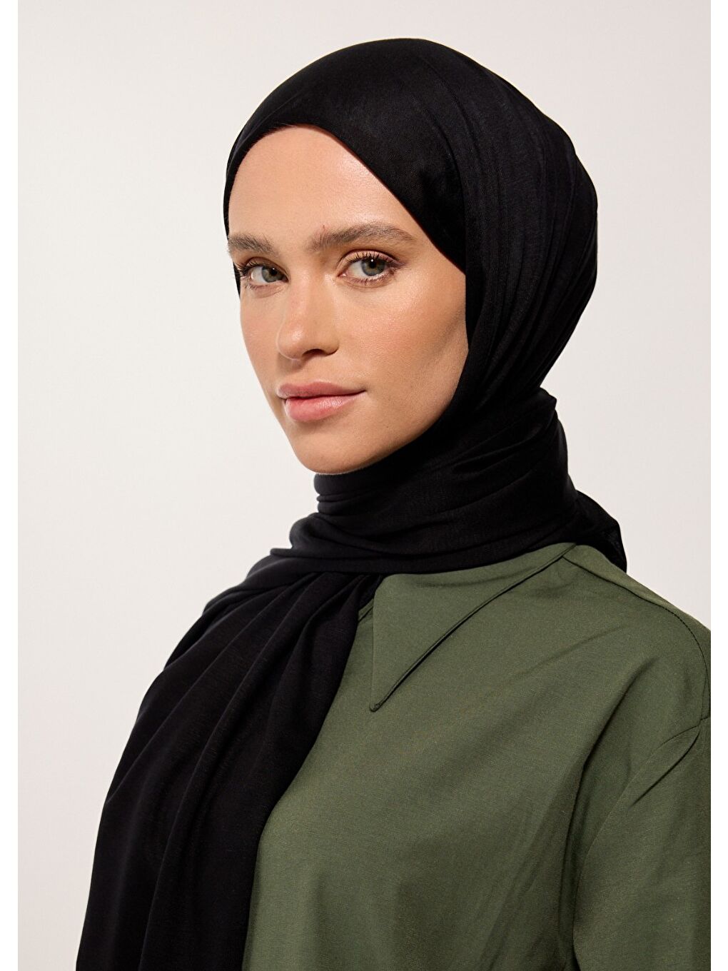 Tesettür Şal - Siyah-2