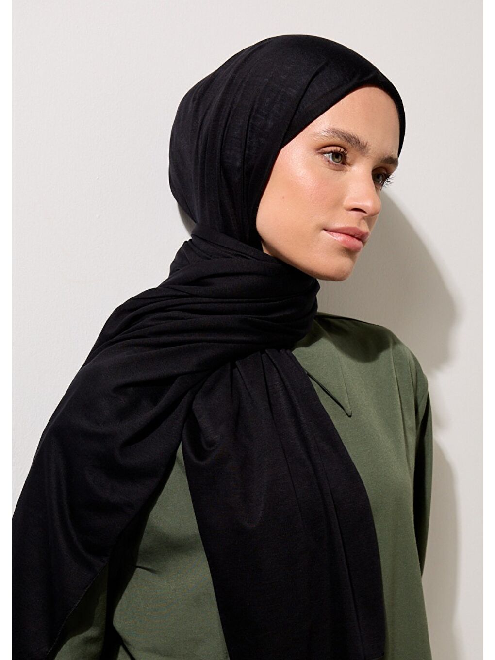 Tesettür Şal - Siyah-3