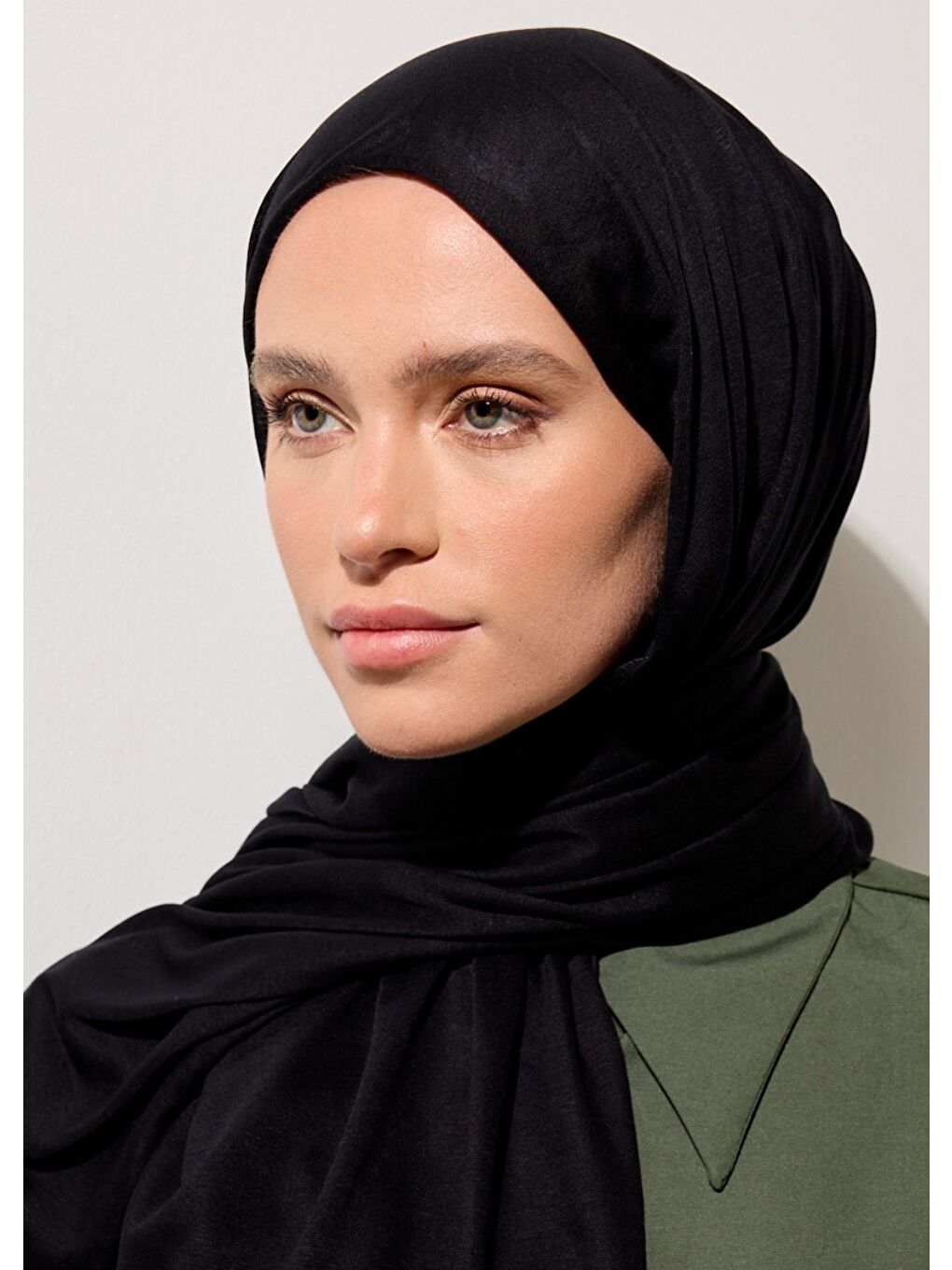Tesettür Şal - Siyah-4