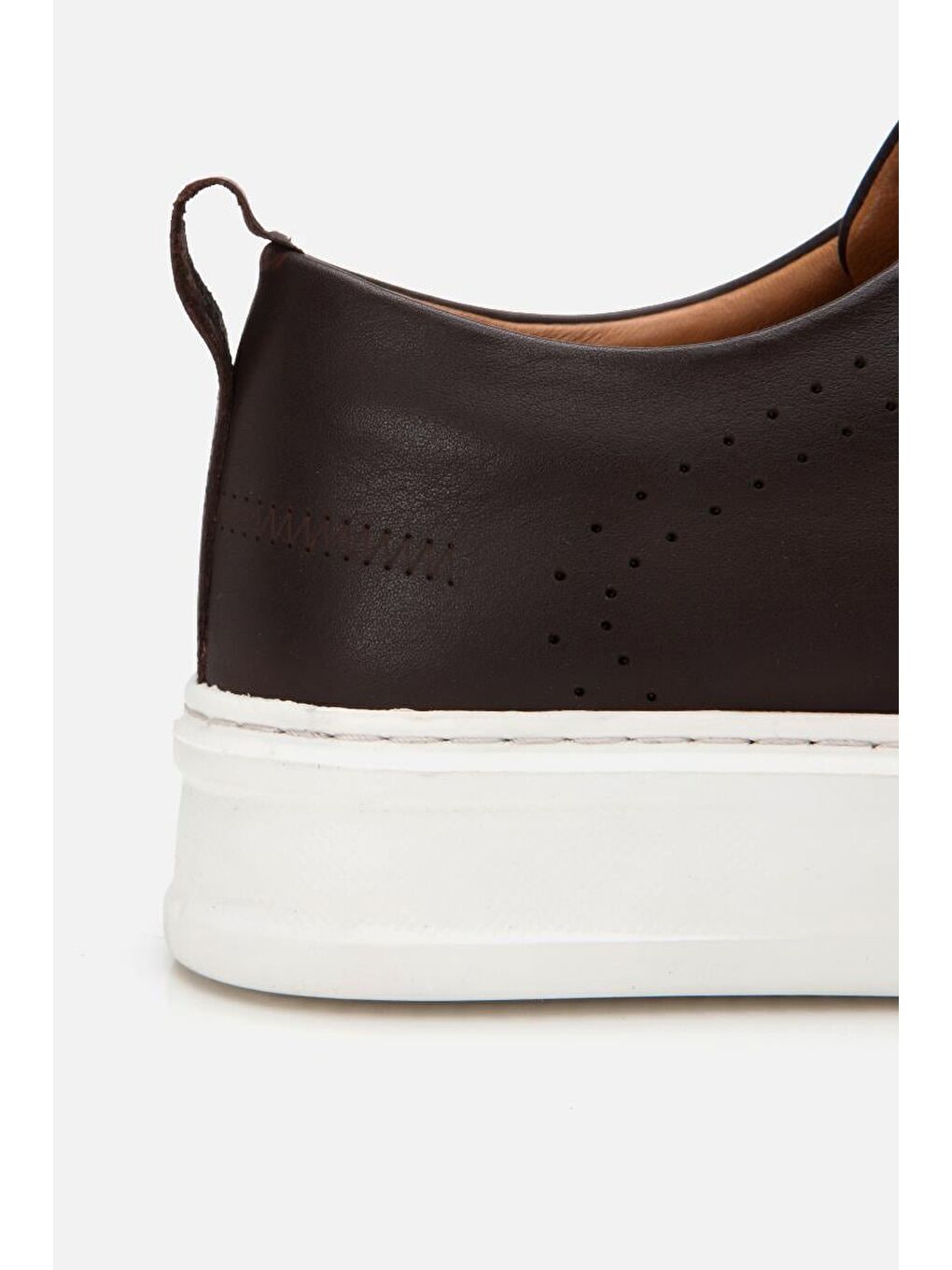 Erkek Deri Kahverengi Hafif Tabanlı Spor Ayakkabı-6