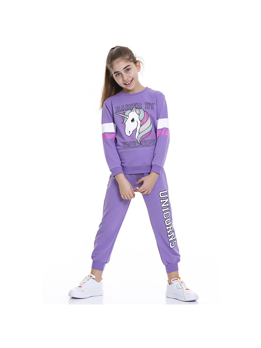 Myhanne Lila Unicorn Baskılı Takım 54508 - 1