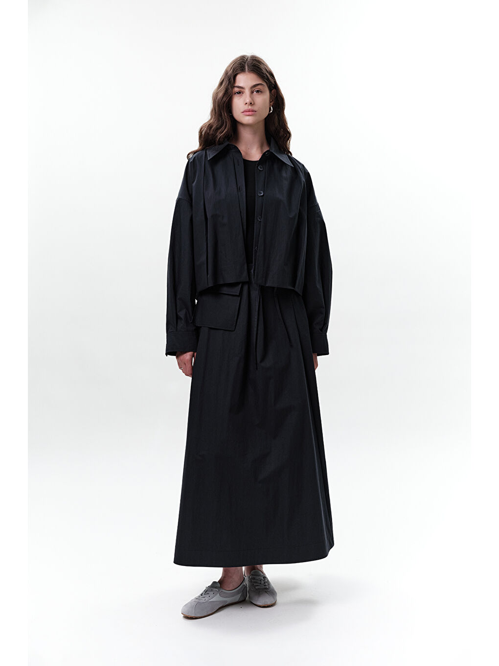 Cep Kemerli Etek Lacivert-1