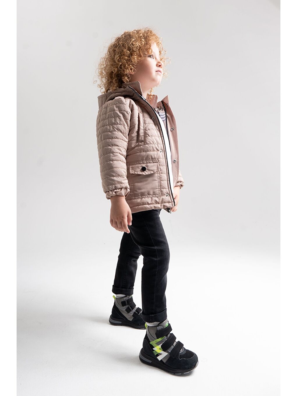 Erkek Çocuk Siyah Hakiki Deri Suya Dayanıklı Anatomik Günlük Bot