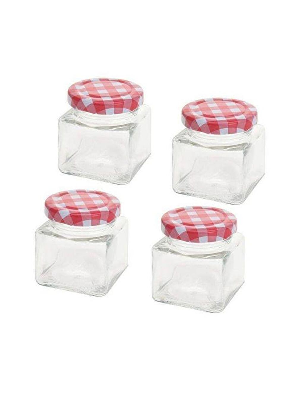 Renksiz 4'lü Kavanoz Seti - 75 ml-1