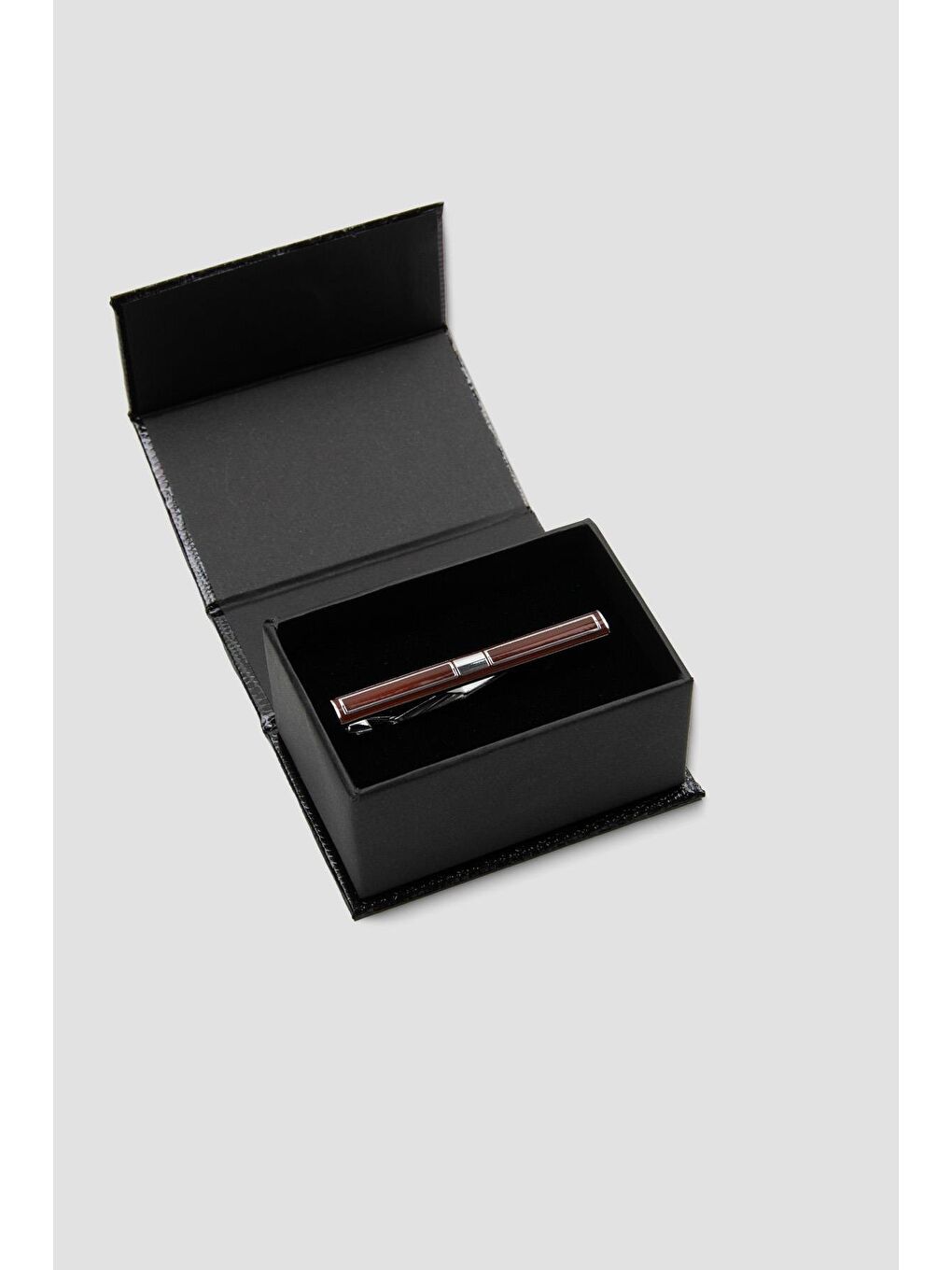 Kahverengi 98004 Silver Kiremit Erkek Kravat İğnesi