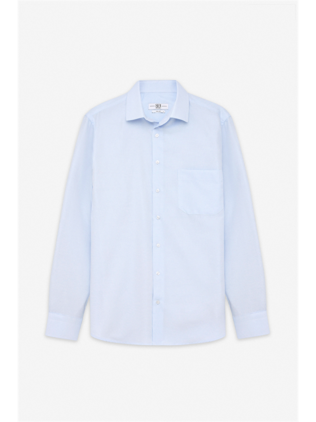 Buz Mavi Regular Klasik Yaka Casual Gömlek-4