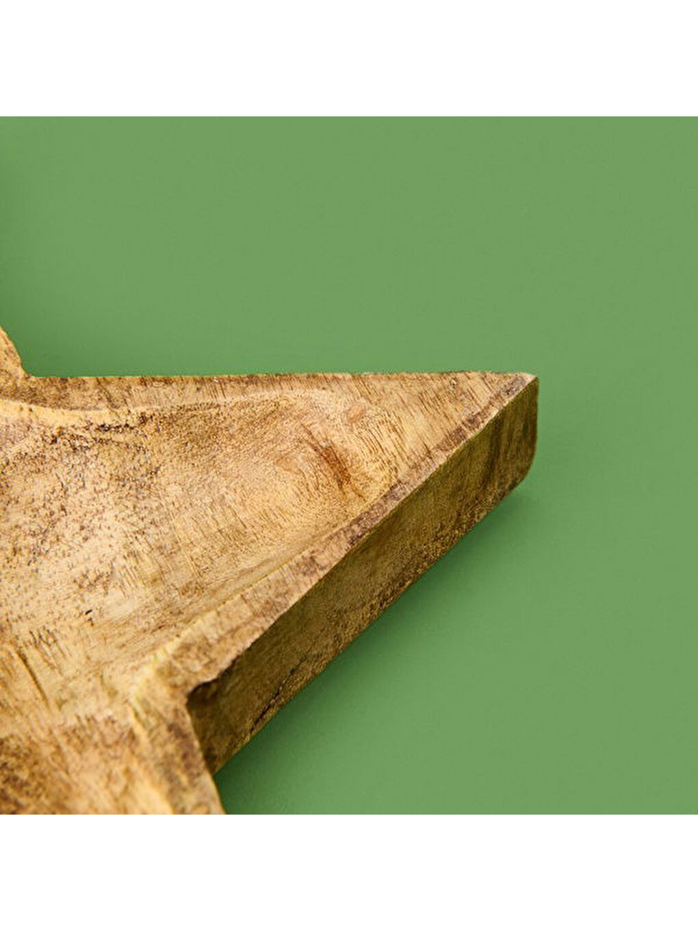 Yıldız Sunum Tabağı - Kahverengi - 20 cm-1