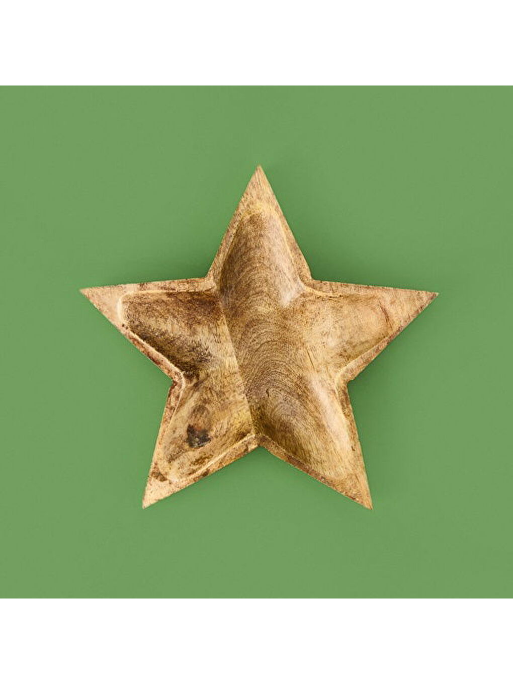 Yıldız Sunum Tabağı - Kahverengi - 20 cm-2