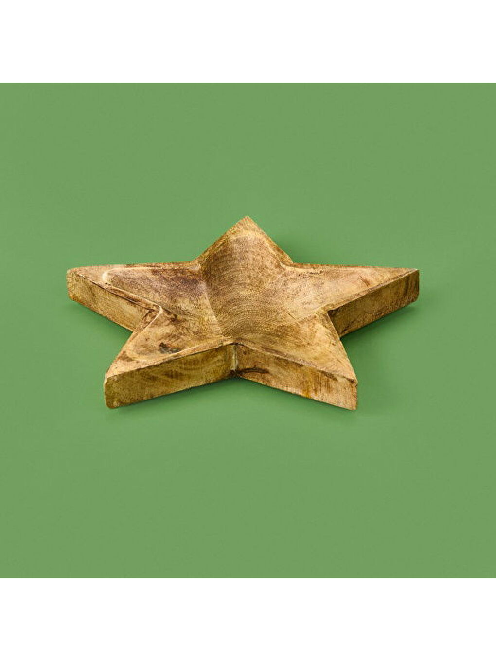 Yıldız Sunum Tabağı - Kahverengi - 20 cm-3