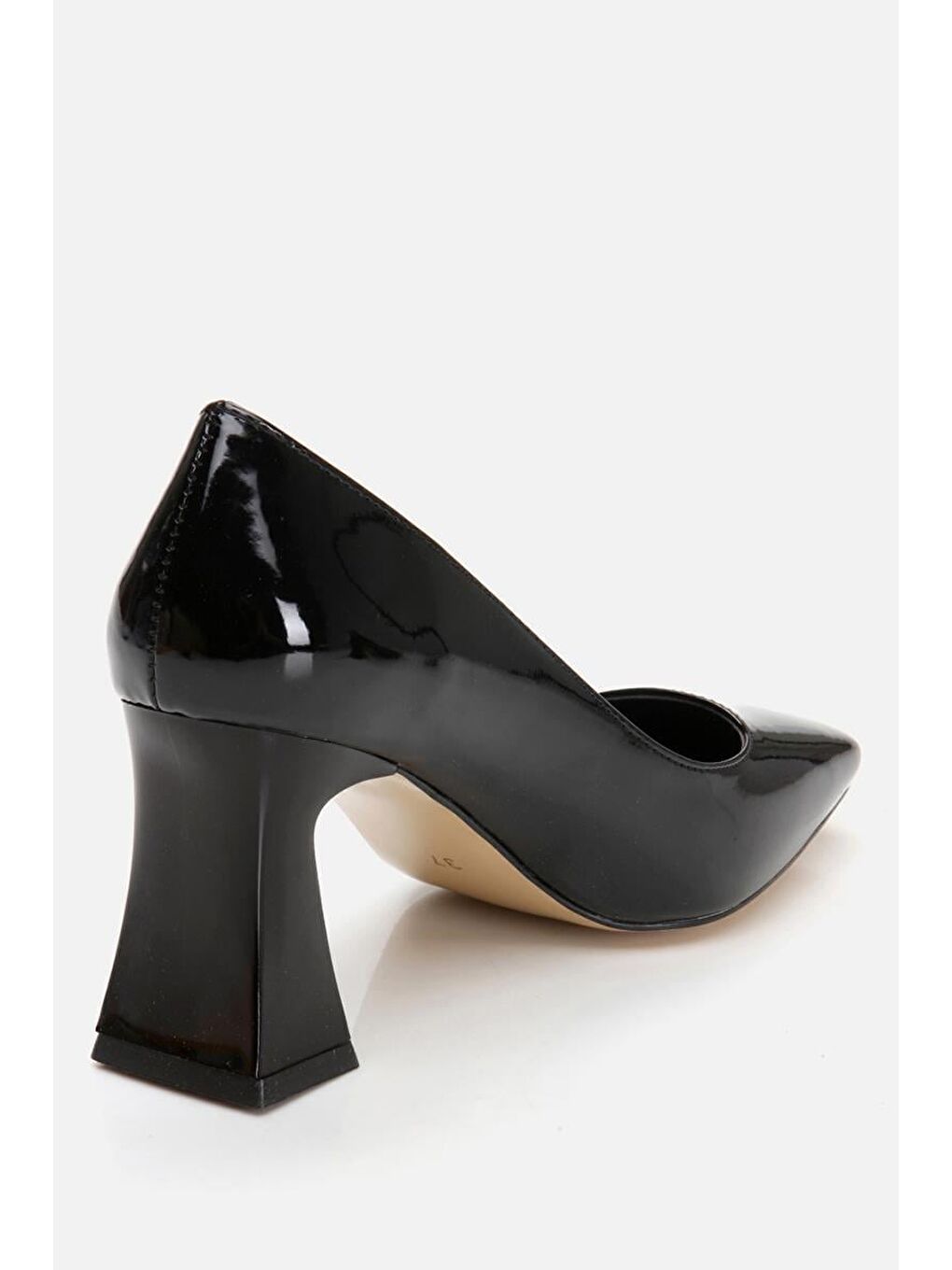 Siyah Kadın Kalın Topuk-4