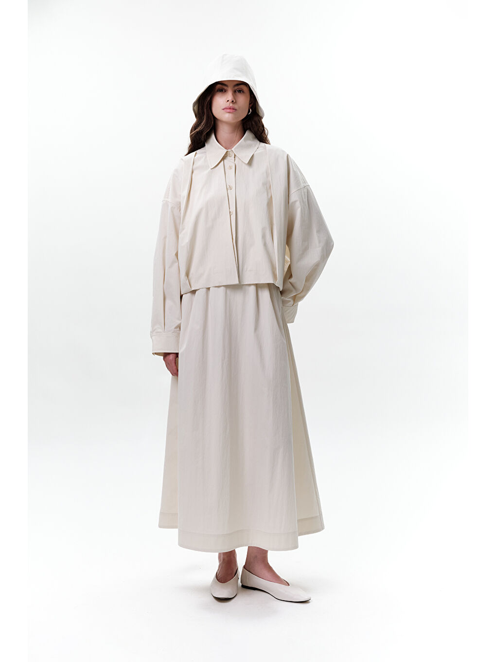 Bej Cep Kemerli Etek Taş-3