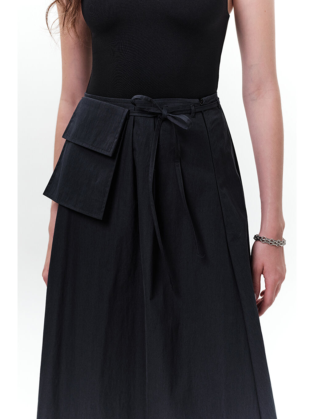 Cep Kemerli Etek Lacivert-6