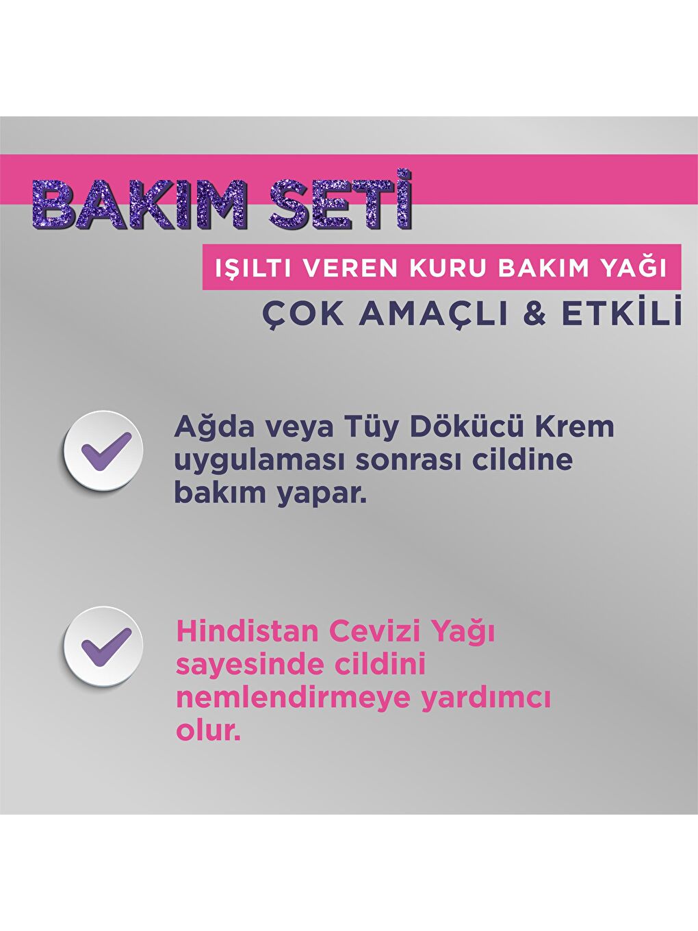 Sesu Renksiz Tüy Dökücü Krem & Kuru Bakım Yağı Premium Bakım Seti - 2