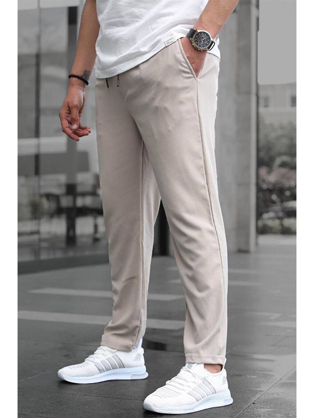 Bej Relaxed Erkek Pantolon 6510-1