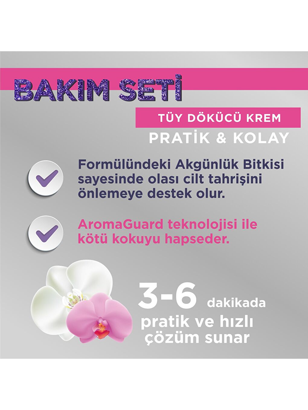 Sesu Renksiz Tüy Dökücü Krem & Kuru Bakım Yağı Premium Bakım Seti - 4