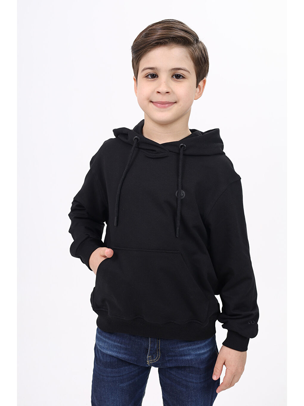 Toontoykids Siyah Erkek Çocuk Baskılı Sweatshirt