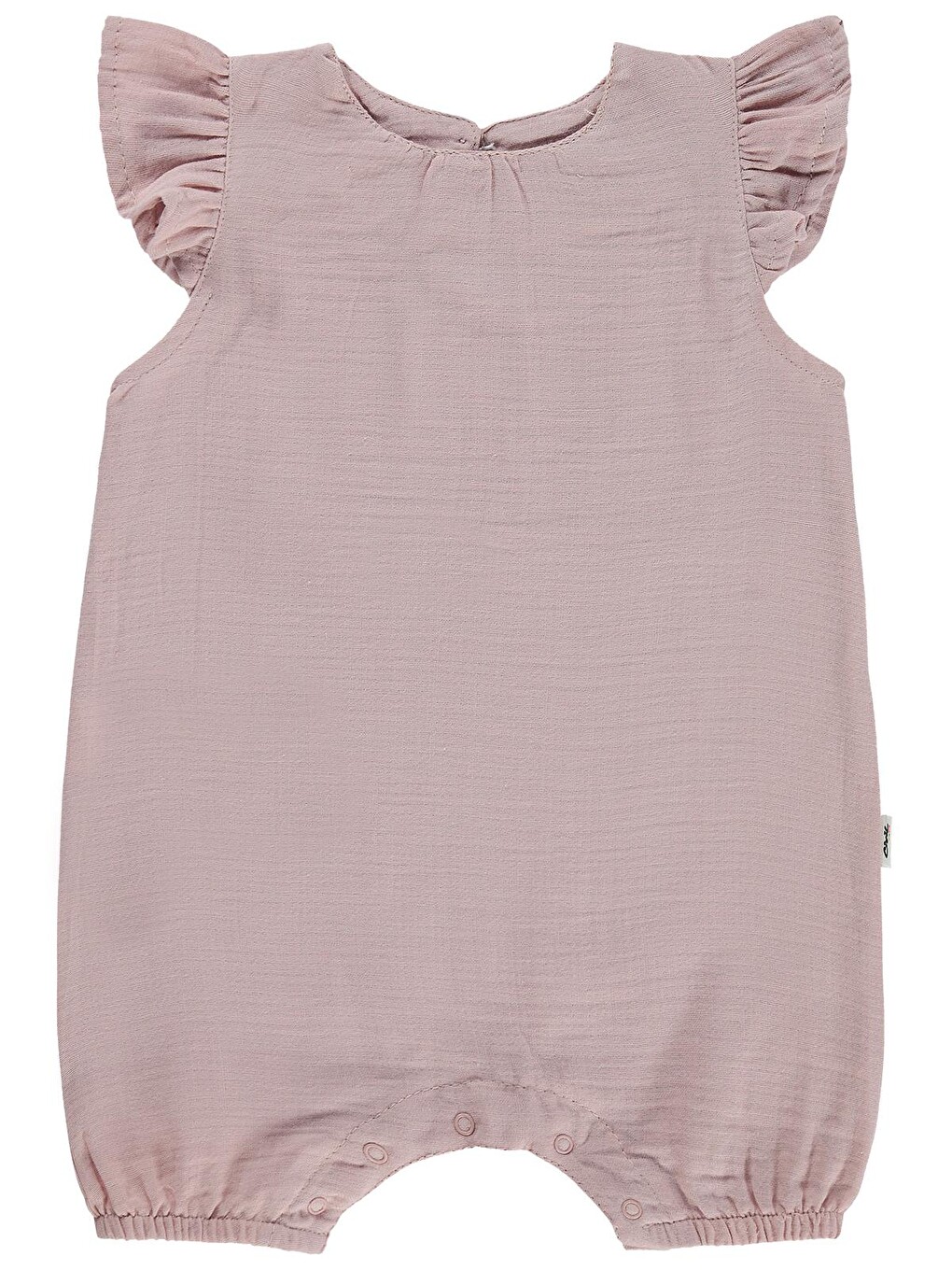 Baby Volanlı Kol Şortlu 6-18 Ay Tulum - Pembe