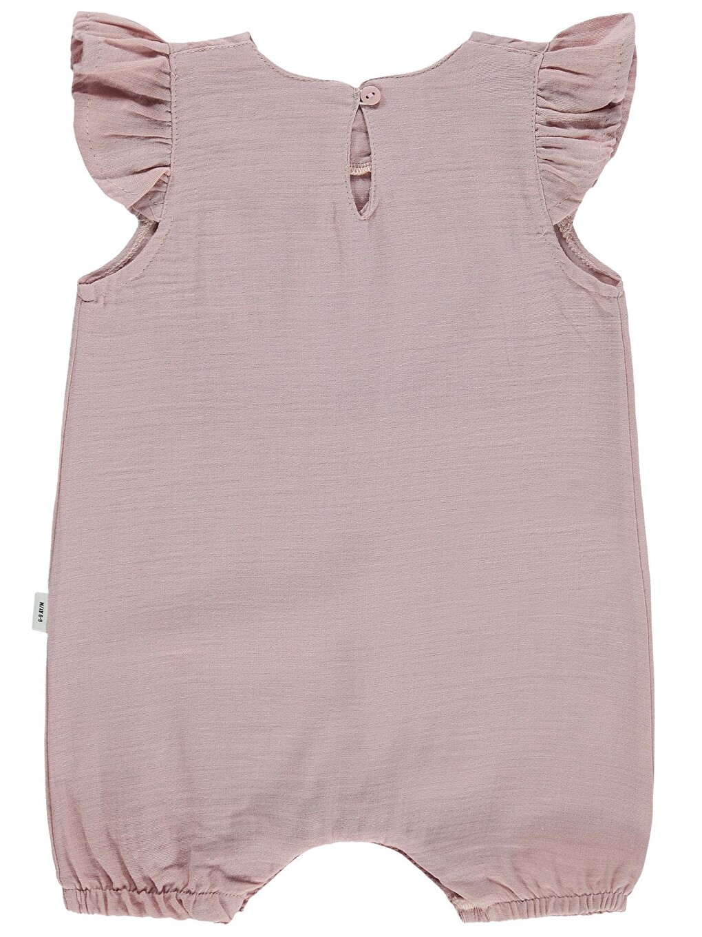 Baby Volanlı Kol Şortlu 6-18 Ay Tulum - Pembe-1