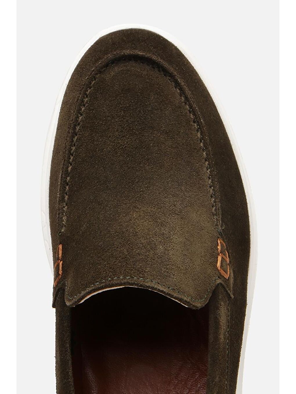 Erkek Süet Deri Yeşil Hafif Tabanlı Günlük Loafer-3