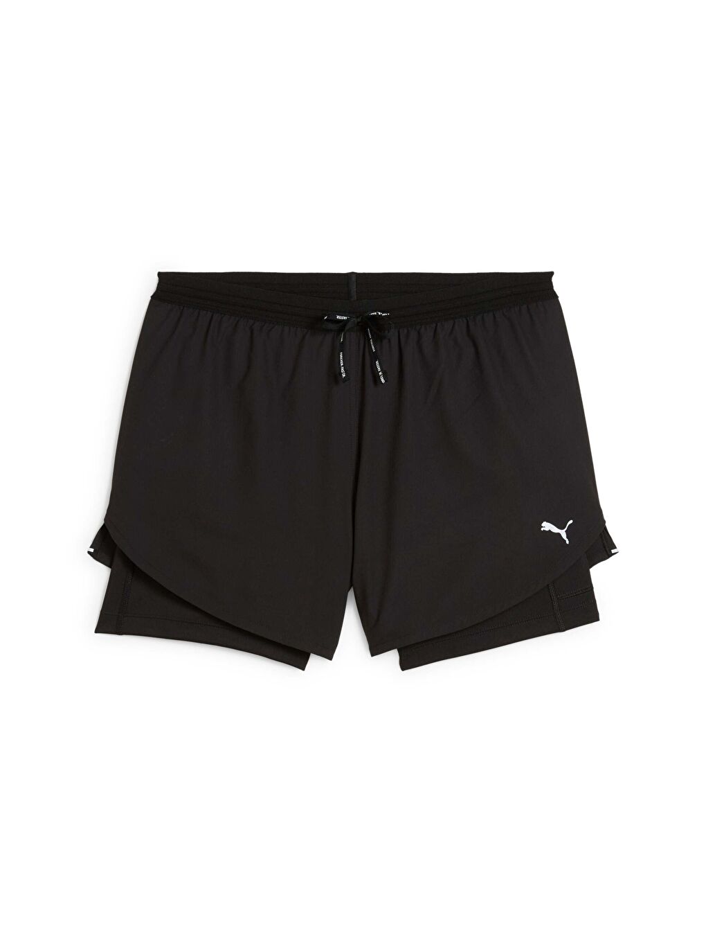 Siyah RUN ULTRAWEAVE 2'si 1 arada Kadın Şortu